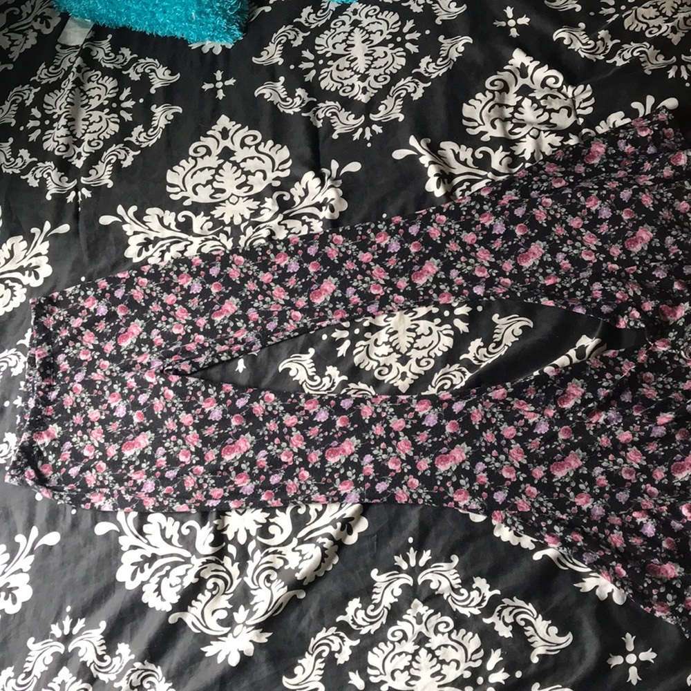 Floral flare pants